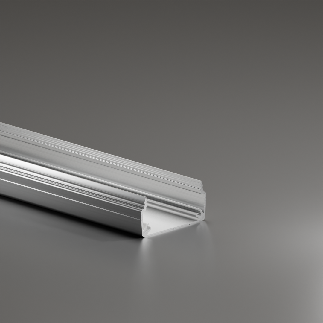 Profil aluminiowy AVP-I KK lekki 60 x 27 mm, profil kanału kablowego w kształcie litery U