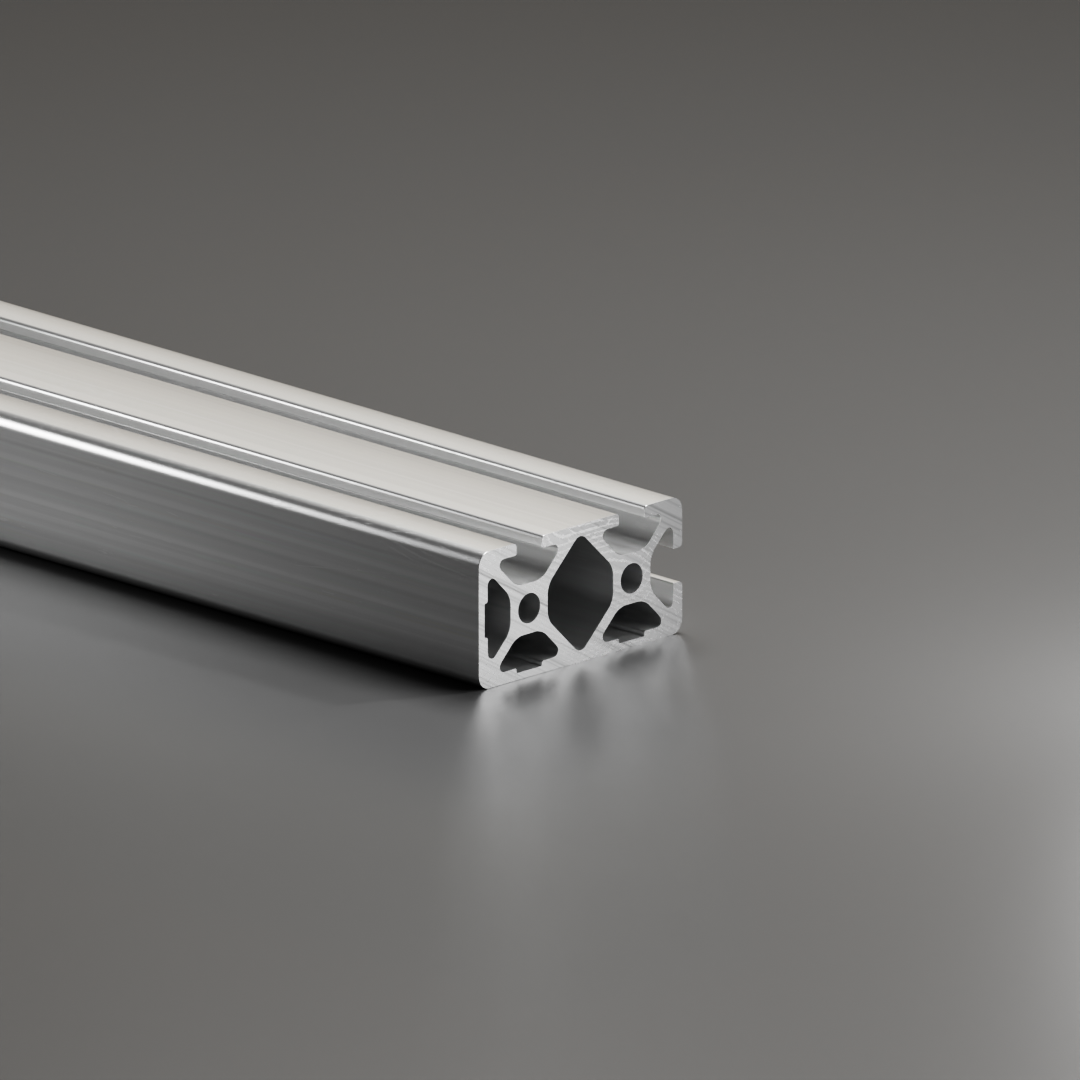 Profil aluminiowy AVP-I 5 Leicht 40 x 20 mm, 3 zamknięte rowki, 90°, rowek 5 mm