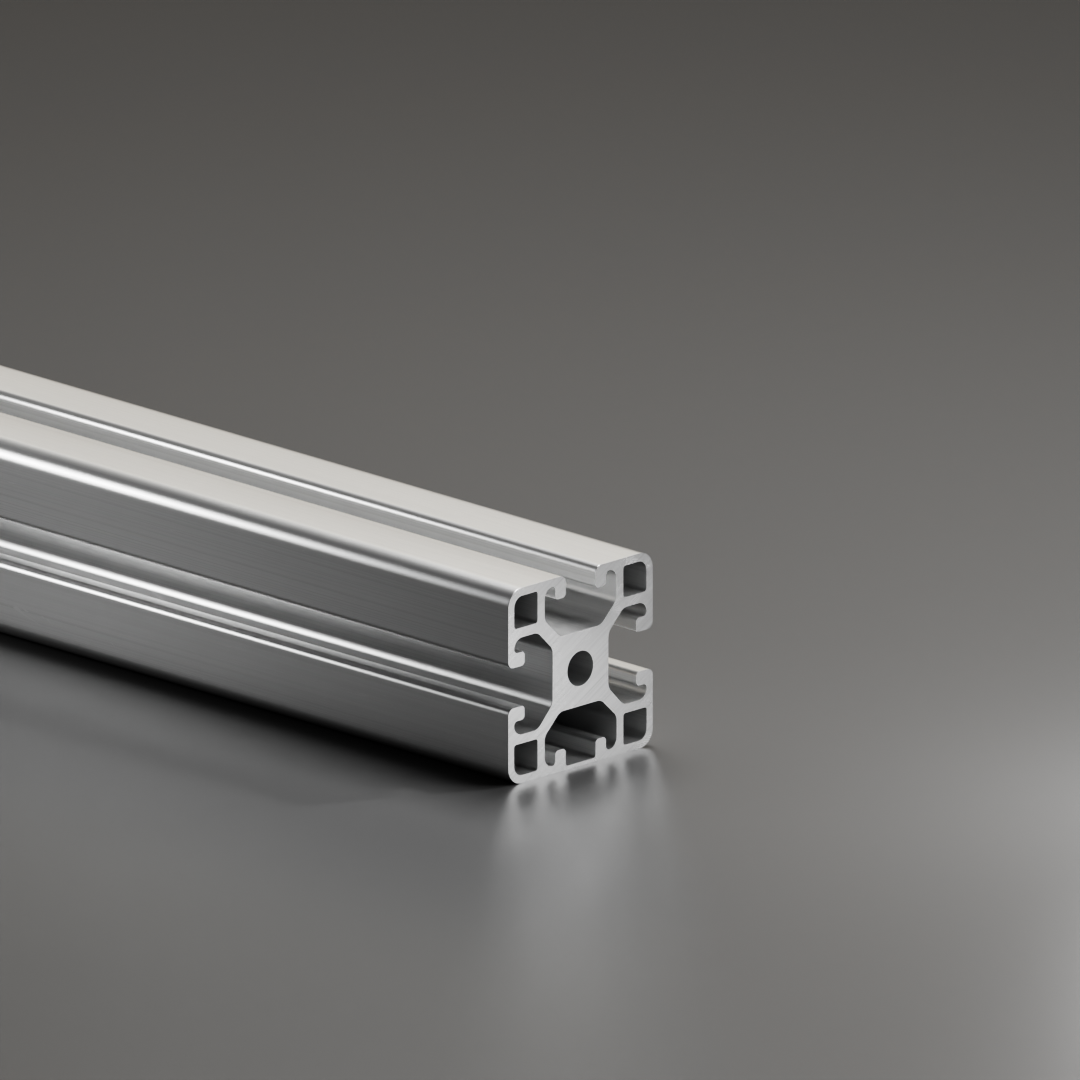 Profil aluminiowy AVP-I 8 Leicht 40 x 40 mm, 1 rowek zamknięty, szerokość rowka 8 mm