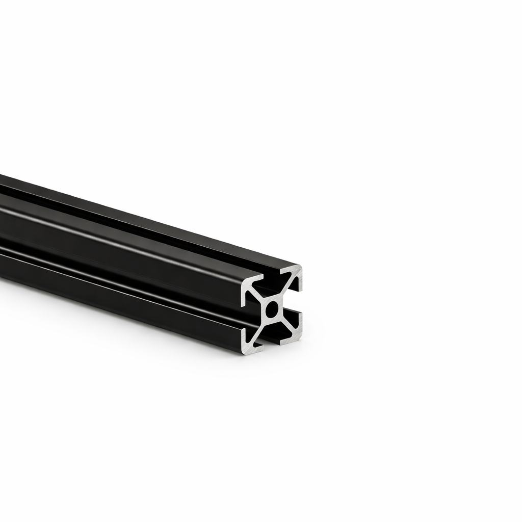 Profil aluminiowy AVP-I 8 Light 30 x 30 mm, rowek 8 mm, czarny