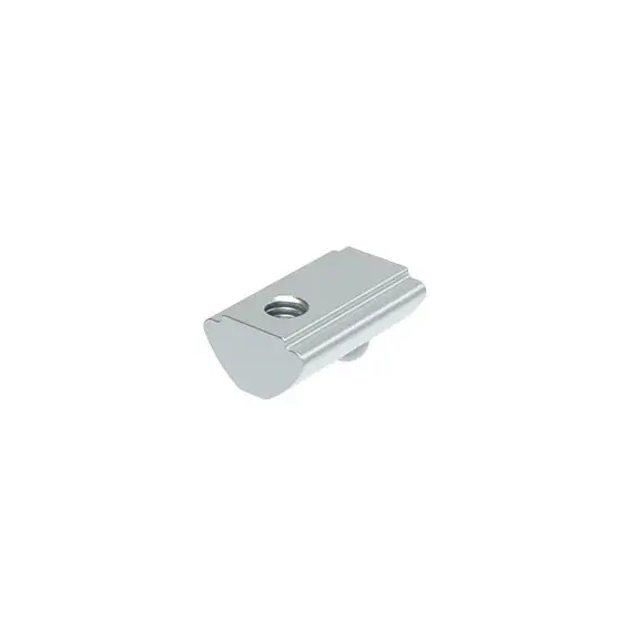 Nakrętka z rowkiem 5 M5 12x7,7 mm, uchylna, z występem prowadzącym, I=12 mm