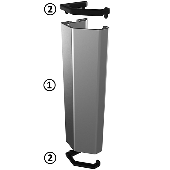 Listwa uchwytowa 160 (zestaw)