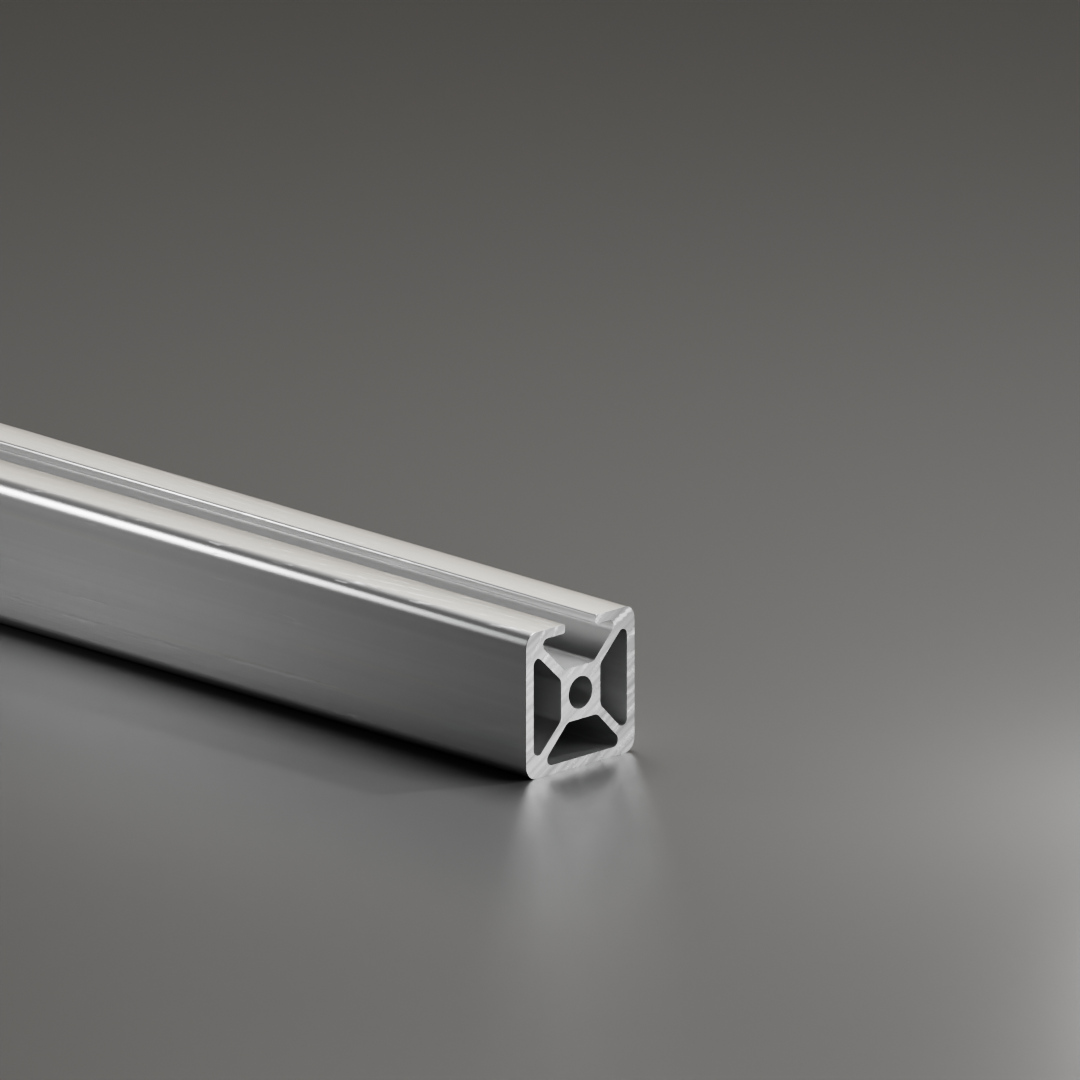 Profil aluminiowy AVP-I 8 Light 30 x 30 mm, rowek 8 mm, 3 zamknięte rowki
