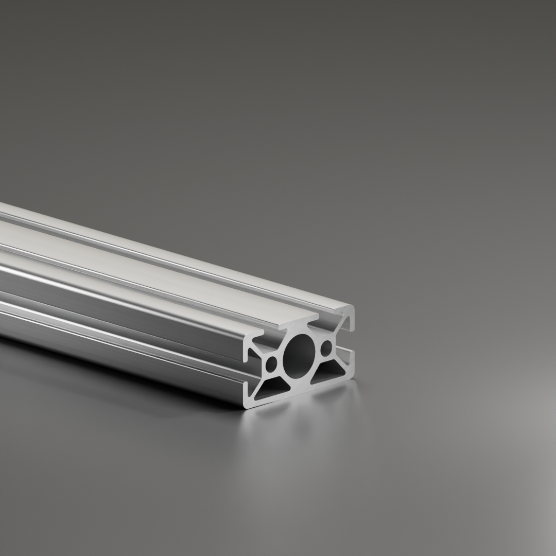 Profil aluminiowy AVP-I 8 Leicht 30 x 60 mm, 2 zamknięte rowki, szerokość rowka 8 mm