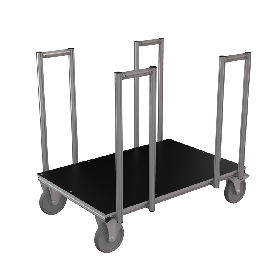 Wózek z bocznymi poręczami Plate Trolley 1200 x 800