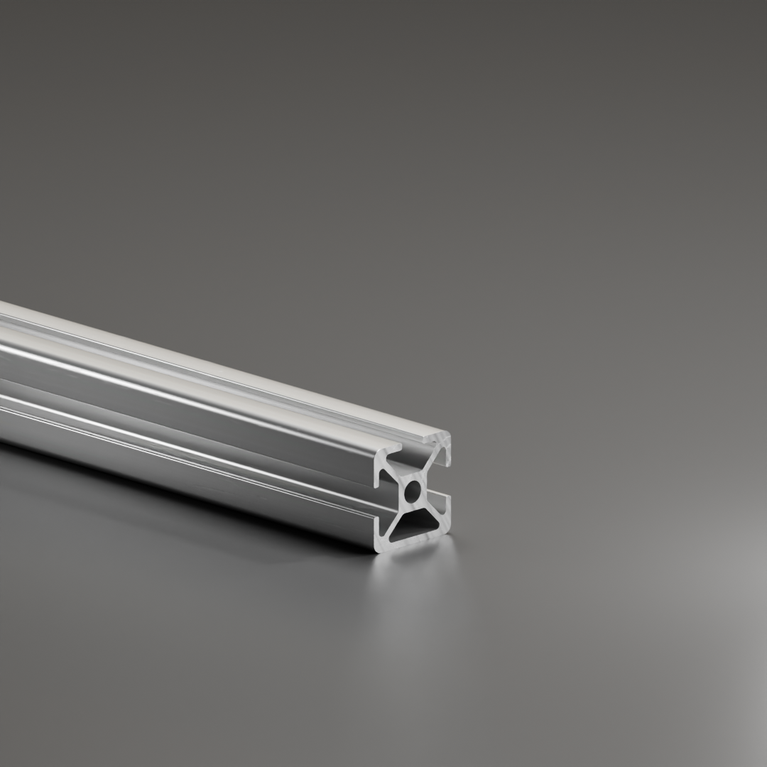 Profil aluminiowy AVP-I 8 lekki 30 x 30 mm, rowek 8 mm, 1 zamknięty rowek