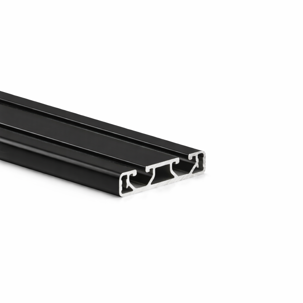 Profil aluminiowy AVP-I 6 Leicht 60 x 12 mm, rowek 6 mm, czarny
