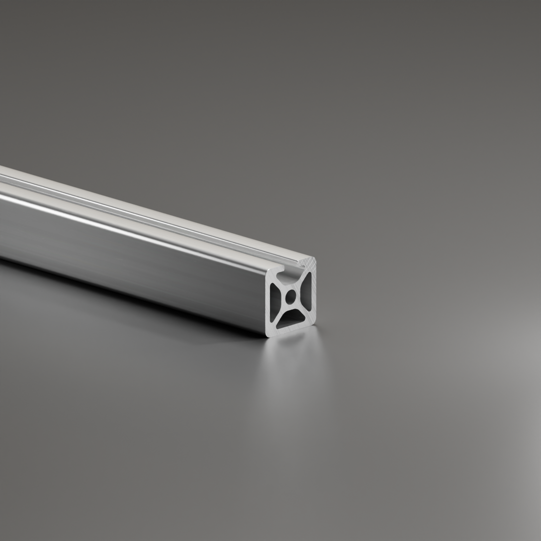 Profil aluminiowy AVP-I 5 Leicht 20 x 20 mm, 3 zamknięte rowki, szerokość rowka 5 mm