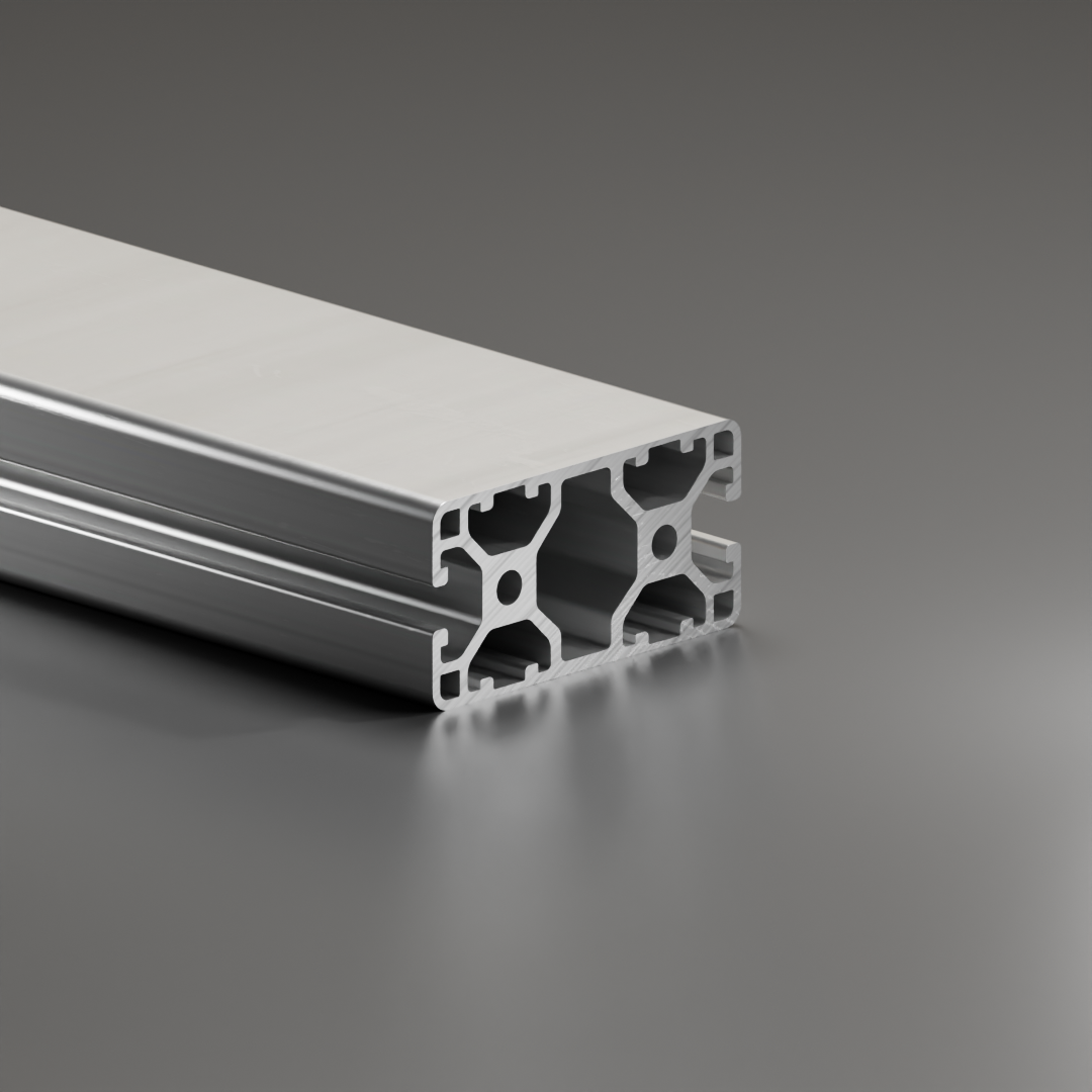 Profil aluminiowy AVP-I 6 Leicht 30 x 60 mm, 4 zamknięte rowki, 180°, rowek 6 mm