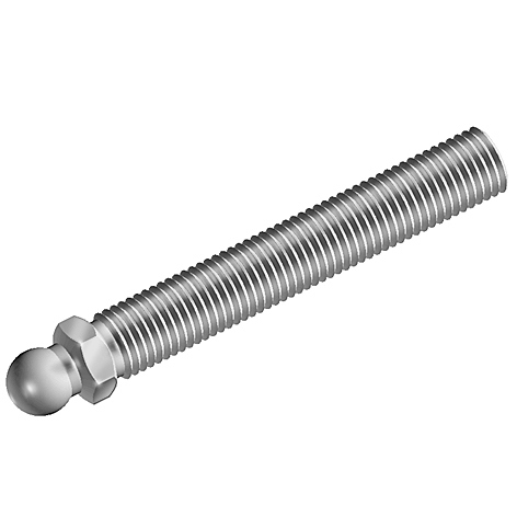 Pręt gwintowany ST (system metryczny) do nóżek regulacyjnych, kulka 15, M12x45