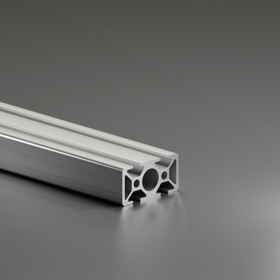 Profil aluminiowy AVP-I 8 Light 30 x 60 mm, rowek 8 mm, 2 zamknięte rowki, 180°