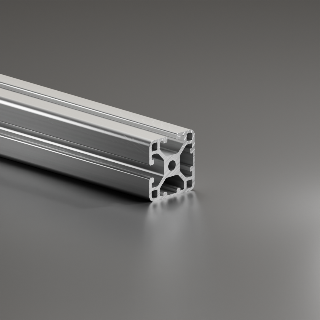 Profil aluminiowy AVP-I 6 Leicht 30 x 30 mm, rowek 6 mm, 2 zamknięte rowki pod kątem 90°