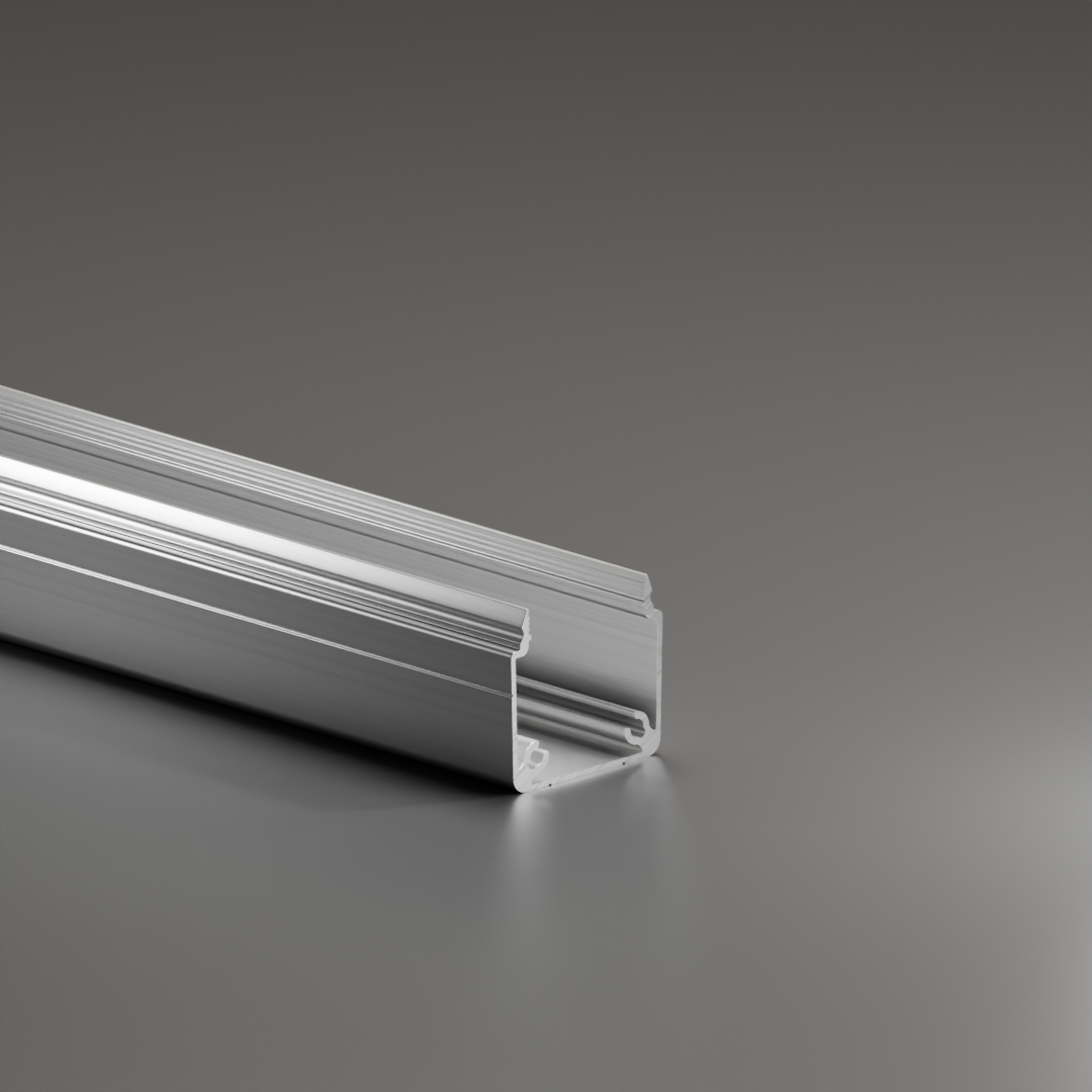 Profil aluminiowy AVP-I KK lekki 41,5 x 37 mm, profil kanału kablowego w kształcie litery U