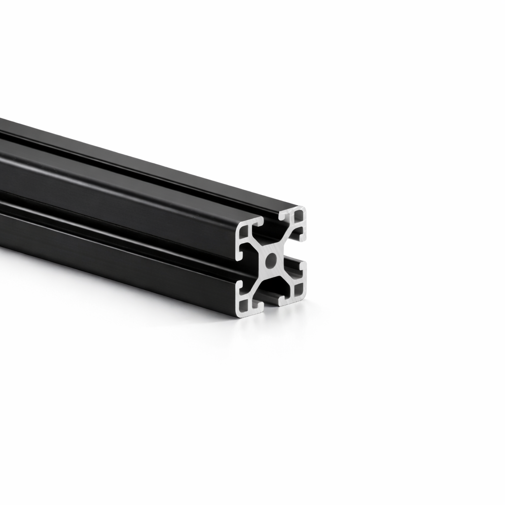 Profil aluminiowy AVP-I 6 Leicht 30 x 30 mm, rowek 6 mm, czarny
