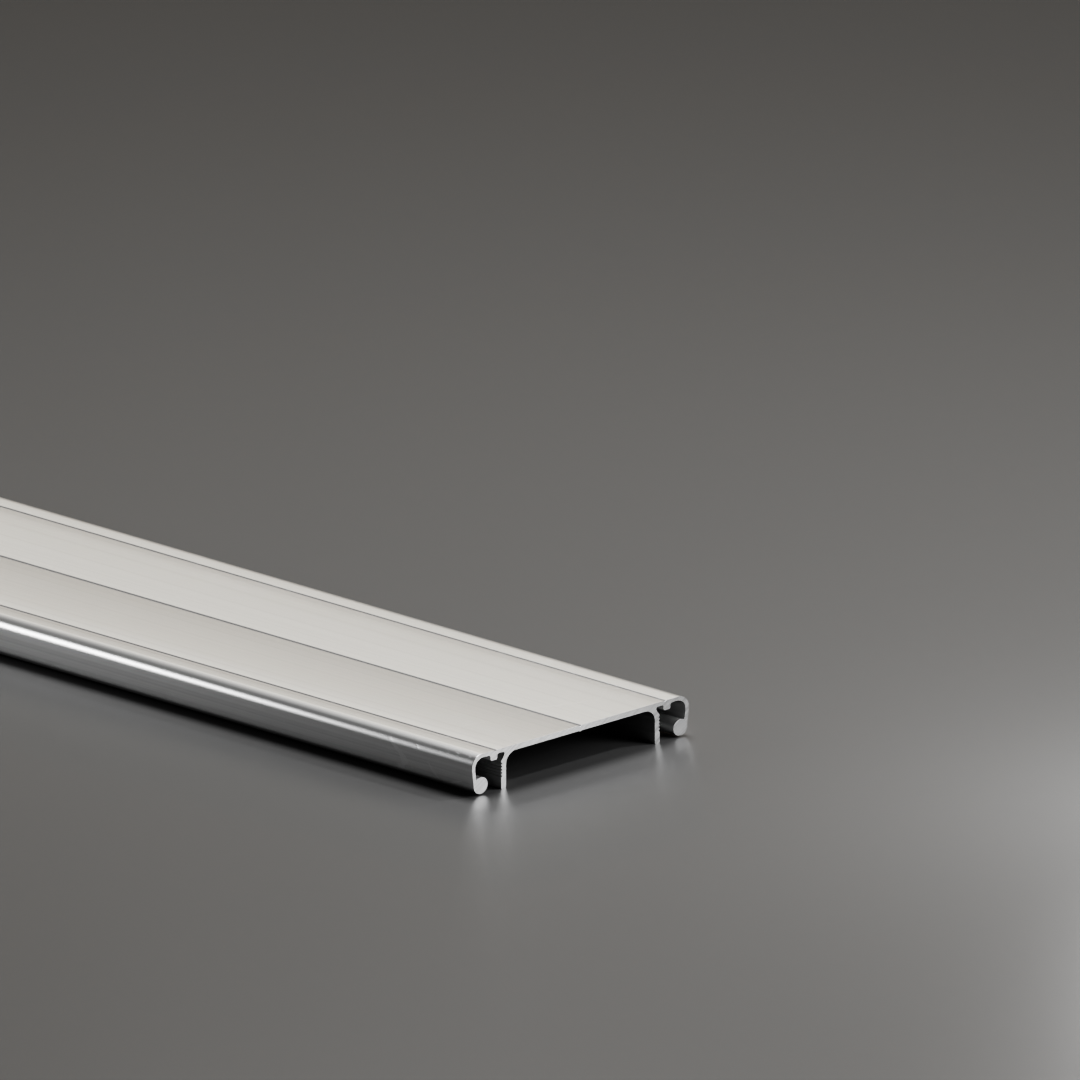 Profil aluminiowy AVP-I KK lekki 60 x 9,5 mm, profil kanału kablowego z pokrywą