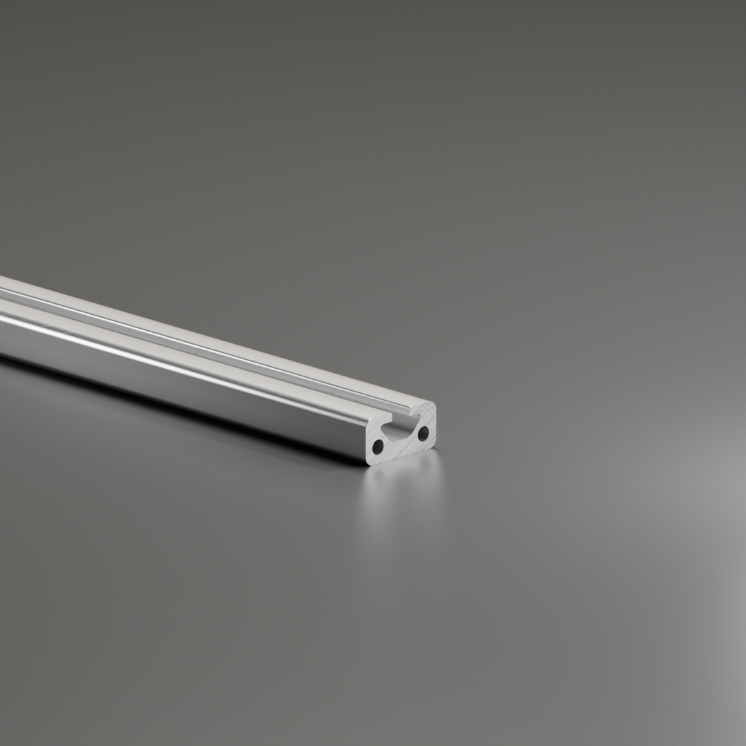 Profil aluminiowy AVP-I 5 ciężki 20 x 10 mm, rowek 5 mm, czarny