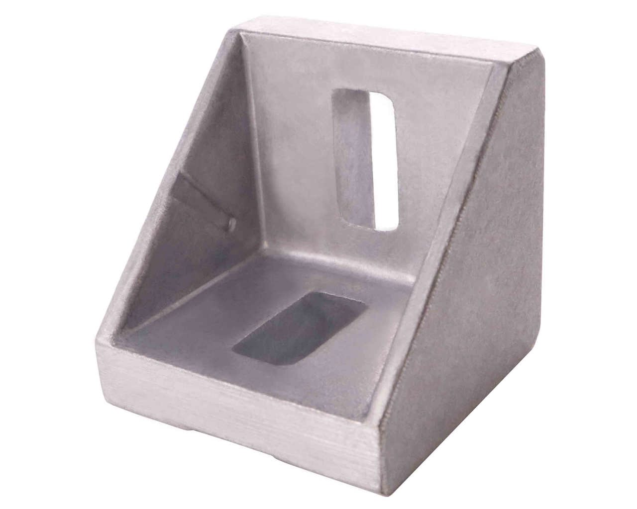 Kątownik, 42 x 42 x 42 mm, do śrub M6–M8, odlew aluminiowy, surowy