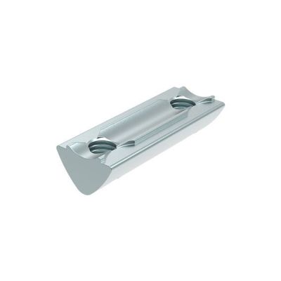 Podwójna nakrętka rowkowa, rowek 6, 10,5 x 6,9 mm, do wkręcania, stal ocynkowana, M5