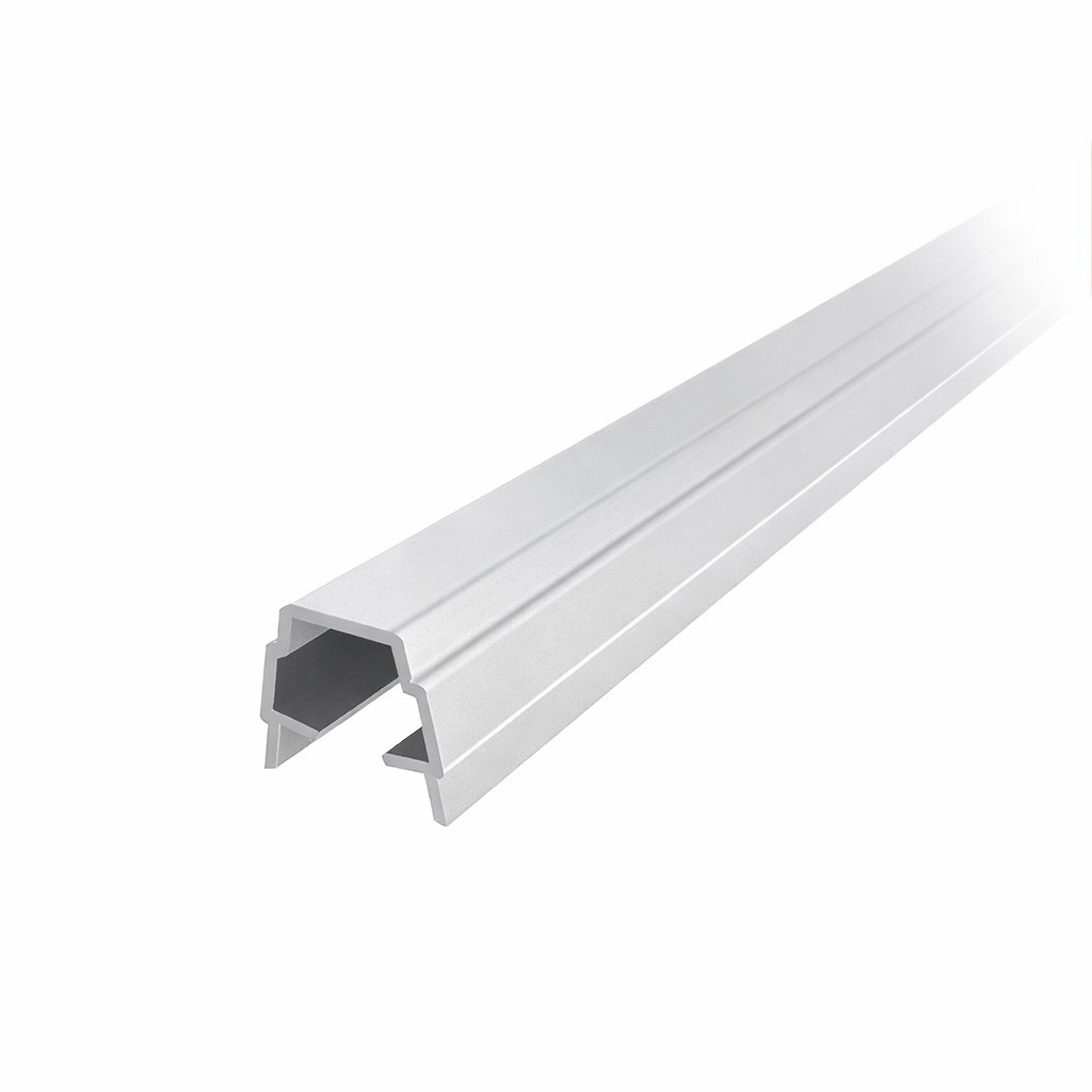 Profil maskujący i wykończeniowy I, rowek 8, aluminium w kolorze białym