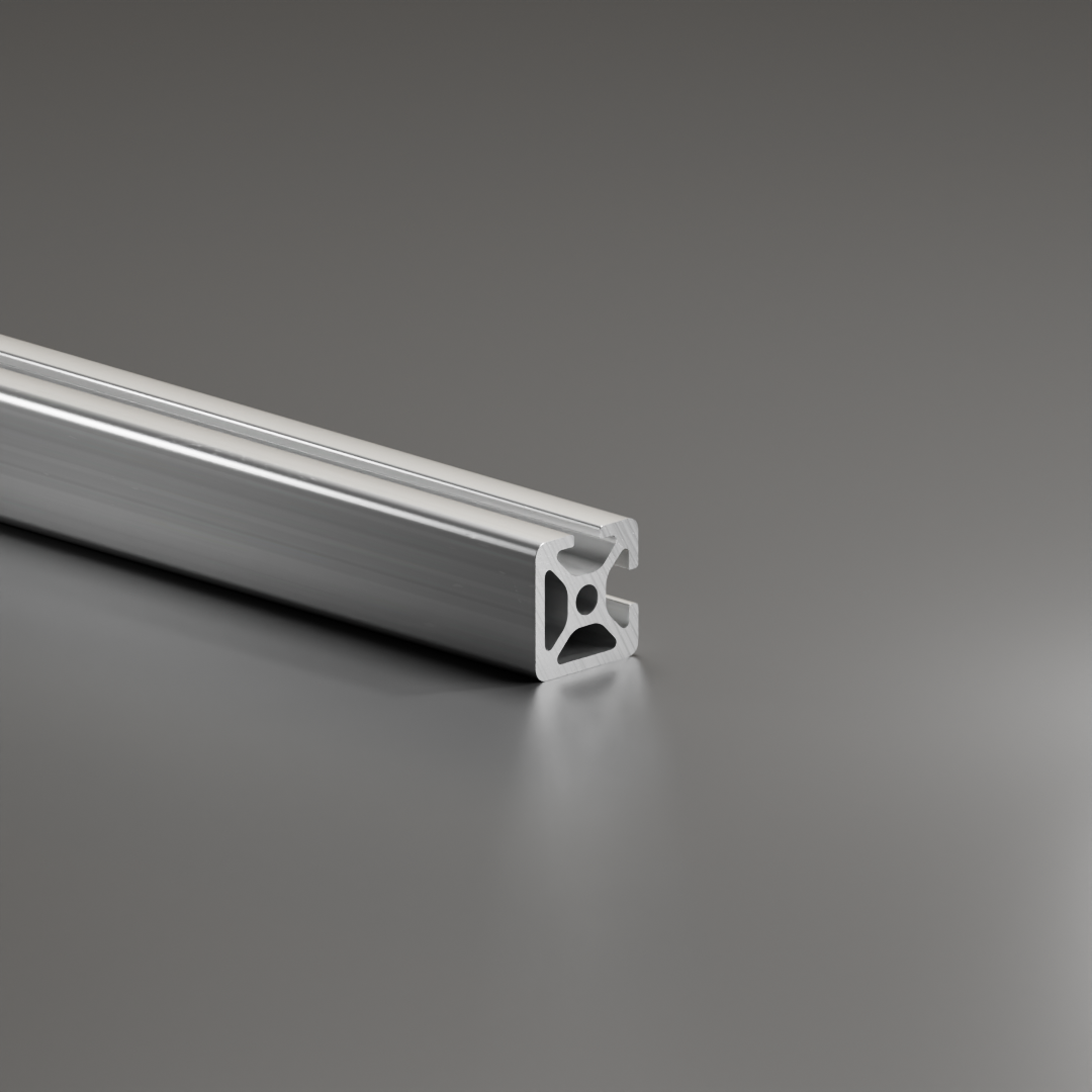 Profil aluminiowy AVP-I 5 Leicht 20 x 20 mm, 2 rowki zamknięte, 90°, rowek 5 mm