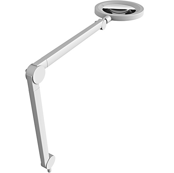Lampa z lupą D160 z ramieniem przegubowym (zestaw)